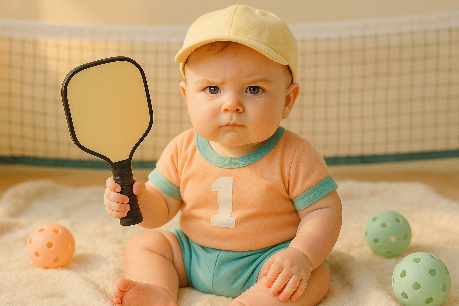 grandpa's future pickleball partner baby